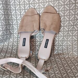 Nine West Beige Open-Toe Sandals